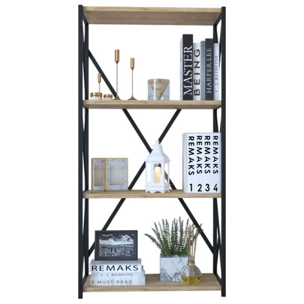 Etajeră Remaks 4 Shelf 114.5 x 70 x 34 cm / PAL / Black photo 1