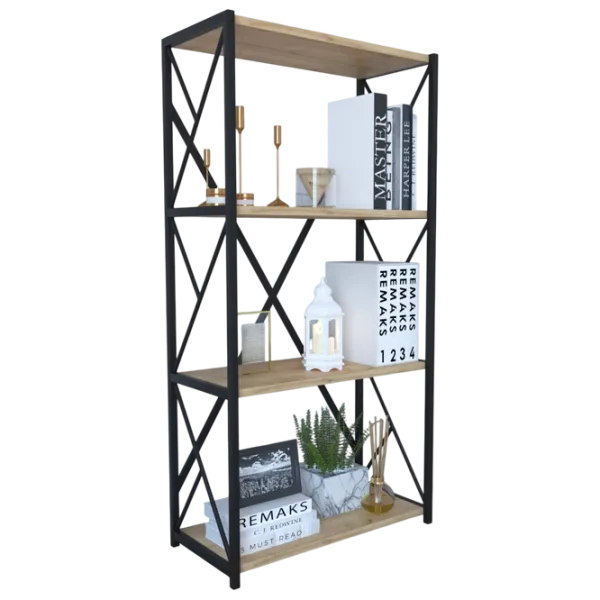 Etajeră Remaks 4 Shelf 114.5 x 70 x 34 cm / PAL / Black photo 2