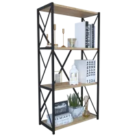 Etajeră Remaks 4 Shelf 114.5 x 70 x 34 cm / PAL / Black photo 2