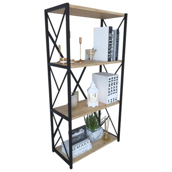 Etajeră Remaks 4 Shelf 114.5 x 70 x 34 cm / PAL / Black photo 3
