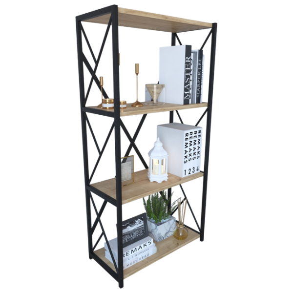 Etajeră Remaks 4 Shelf 114.5 x 70 x 34 cm / PAL / Black photo 3