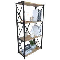 Etajeră Remaks 4 Shelf 114.5 x 70 x 34 cm / PAL / Black photo 3