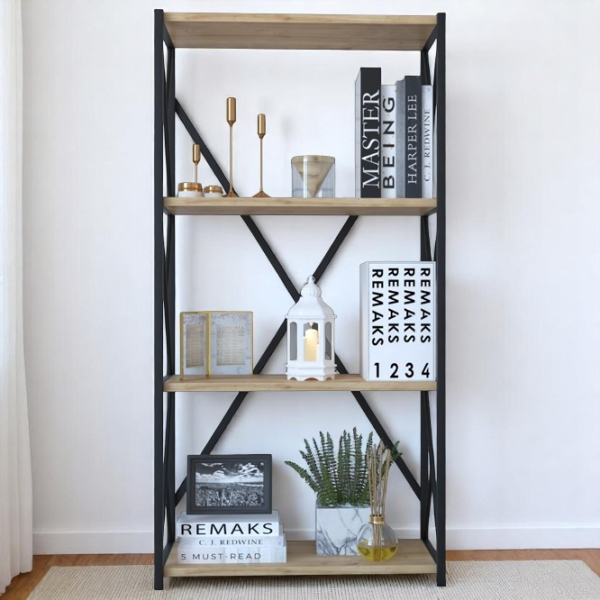 Etajeră Remaks 4 Shelf 114.5 x 70 x 34 cm / PAL / Black photo 5