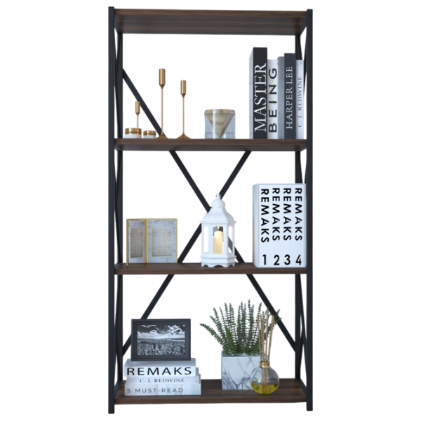 Etajeră Remaks 4 Shelf 114.5 x 70 x 34 cm / PAL / Black photo 1