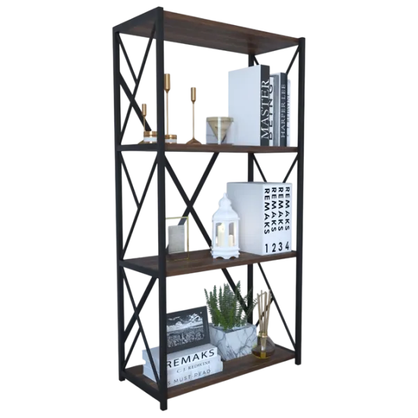 Etajeră Remaks 4 Shelf 114.5 x 70 x 34 cm / PAL / Black photo 2