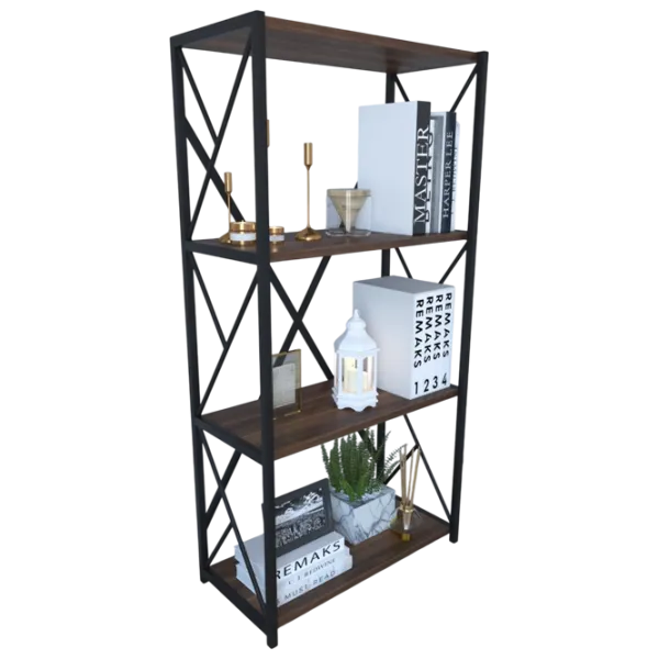 Etajeră Remaks 4 Shelf 114.5 x 70 x 34 cm / PAL / Black photo 3