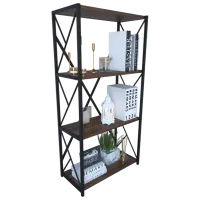 Etajeră Remaks 4 Shelf 114.5 x 70 x 34 cm / PAL / Black photo 3