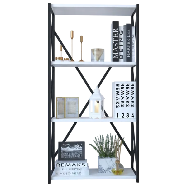 Etajeră Remaks 4 Shelf 114.5 x 70 x 34 cm / PAL / Black photo 1