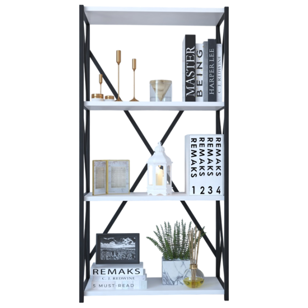 Etajeră Remaks 4 Shelf 114.5 x 70 x 34 cm / PAL / Black photo 1
