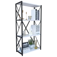 Etajeră Remaks 4 Shelf 114.5 x 70 x 34 cm / PAL / Black photo 2
