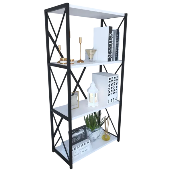 Etajeră Remaks 4 Shelf 114.5 x 70 x 34 cm / PAL / Black photo 3