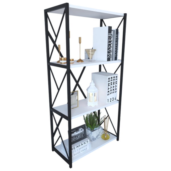 Etajeră Remaks 4 Shelf 114.5 x 70 x 34 cm / PAL / Black photo 3