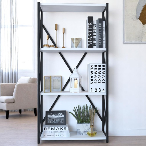 Etajeră Remaks 4 Shelf 114.5 x 70 x 34 cm / PAL / Black photo 5