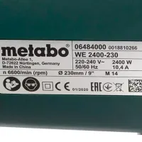 Polizor Metabo WE 2400-230 Unghiular / 2400 W / Green photo 5