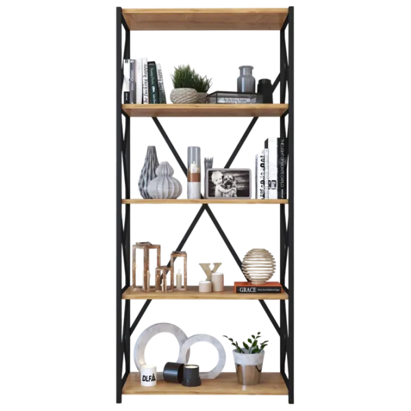 Etajeră Remaks 5 Shelf 157 x 70 x 34 cm / PAL / Black photo 1
