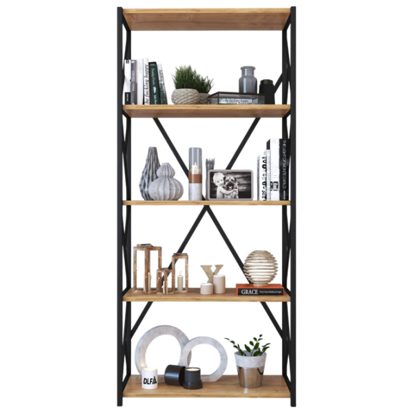 Etajeră Remaks 5 Shelf 157 x 70 x 34 cm / PAL / Black photo 1