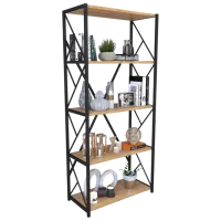 Etajeră Remaks 5 Shelf 157 x 70 x 34 cm / PAL / Black photo 3