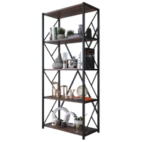 Etajeră Remaks 5 Shelf 157 x 70 x 34 cm / PAL / Black photo 2