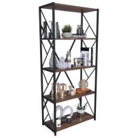 Etajeră Remaks 5 Shelf 157 x 70 x 34 cm / PAL / Black photo 3
