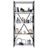 Стеллаж Remaks 5 Shelf 157 x 70 x 34см cm / ЛДСП / Black