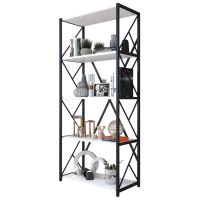 Etajeră Remaks 5 Shelf 157 x 70 x 34 cm / PAL / Black photo 2
