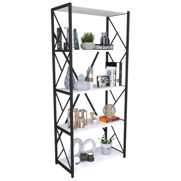 Стеллаж Remaks 5 Shelf 157 x 70 x 34см cm / ЛДСП / Black photo 3