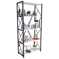 Etajeră Remaks 5 Shelf 157 x 70 x 34 cm / PAL / Black photo 3
