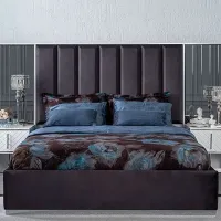 Кровать Seskalar Salvador  160 x 200 см / ЛДСП / Черный