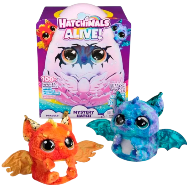 Jucărie interactivă Spin Master Hatchimals Alive Ouă Hatchimals Draggle 5+ / Multicolor photo 1