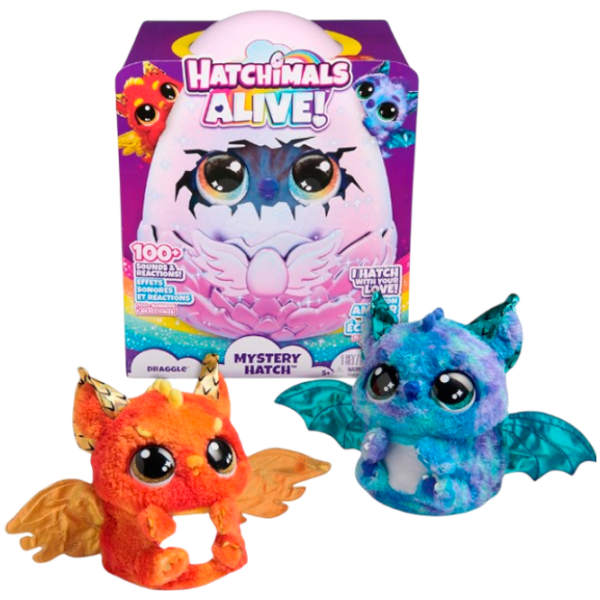 Jucărie interactivă Spin Master Hatchimals Alive Ouă Hatchimals Draggle 5+ / Multicolor photo 1