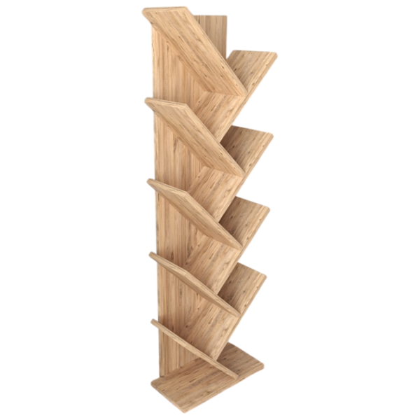 Стеллаж Remaks Zikzak 130 x 35 x 19.5см cm / ЛДСП / Дуб cонома photo 2 Стеллаж Remaks Zikzak 130 x 35 x 19.5см cm / ЛДСП / Дуб cонома photo 2