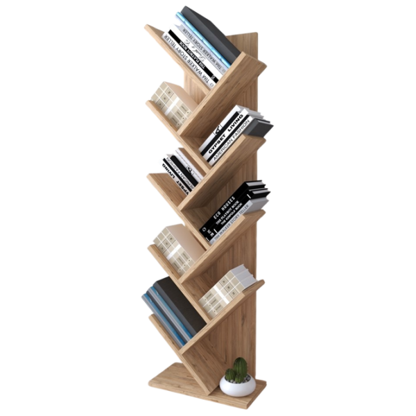 Стеллаж Remaks Zikzak 130 x 35 x 19.5см cm / ЛДСП / Дуб cонома photo 3 Стеллаж Remaks Zikzak 130 x 35 x 19.5см cm / ЛДСП / Дуб cонома photo 3