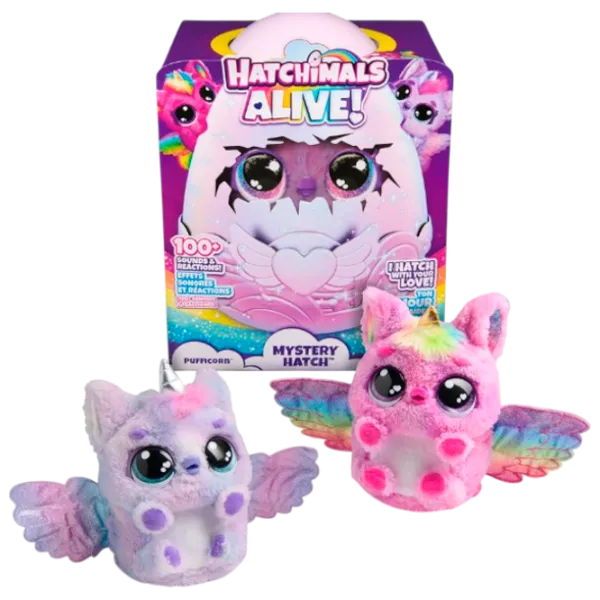 Интерактивная игрушка Spin Master Hatchimals Alive Яйцо Hatchimals Pufficorn 5+ / Разноцветный photo 1