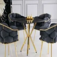 Кухонный стул Dizayno Home SN-09 Ткань/ Черный Золотой