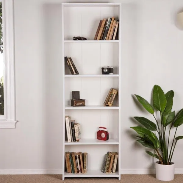 Etajeră Remaks 5 Shelf 169 x 56 x 20 cm / PAL / White photo 3 Etajeră Remaks 5 Shelf 169 x 56 x 20 cm / PAL / White photo 3