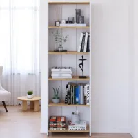 Стеллаж Remaks 5 Shelf 169 x 56 x 20см cm / ЛДСП / White photo 6