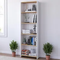 Стеллаж Remaks 5 Shelf 169 x 56 x 20см cm / ЛДСП / White photo 7