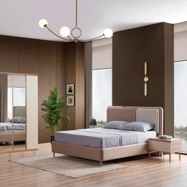 Кровать Dizayno Home Bien 160 x 200 см / ЛДСП / Бежевый photo 1
