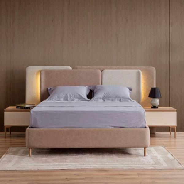 Кровать Dizayno Home Bien 160 x 200 см / ЛДСП / Бежевый photo 2