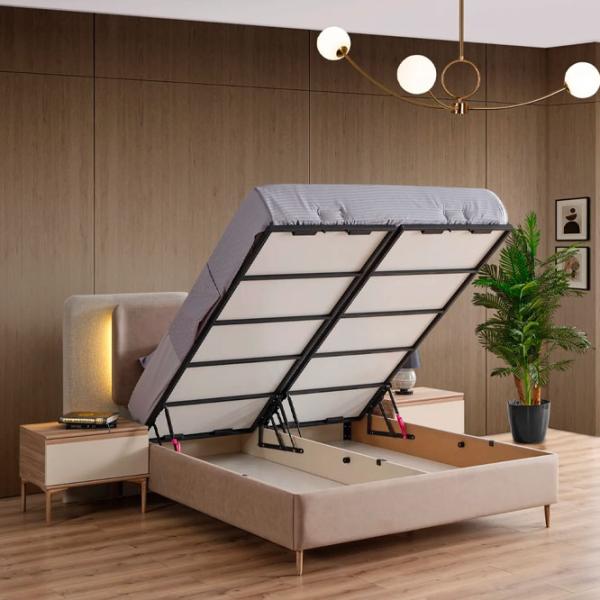 Кровать Dizayno Home Bien 160 x 200 см / ЛДСП / Бежевый photo 4