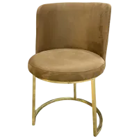 Кухонный стул Evmoda Sirius Ткань/ Светло-коричневый Золотой