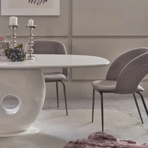 Scaun de bucătărie Seskalar Arke Stofă/ Beige Silver photo 3
