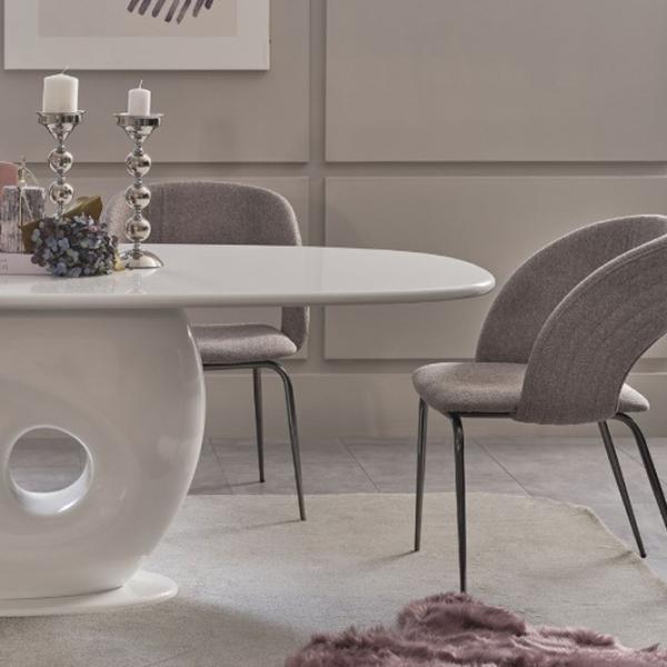 Scaun de bucătărie Seskalar Arke Stofă/ Beige Silver photo 3