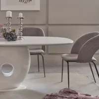 Scaun de bucătărie Seskalar Arke Stofă/ Beige Silver photo 3
