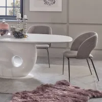 Scaun de bucătărie Seskalar Arke Stofă/ Beige Silver photo 5