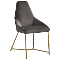 Scaun de bucătărie Dizayno Home Sapphire Stofă/ Graphite Gold