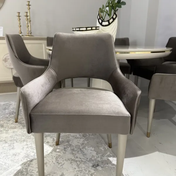 Scaun de bucătărie Evmoda Porto Stofă/ Antracit Gray photo 2