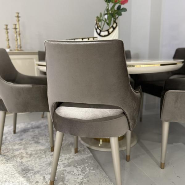 Scaun de bucătărie Evmoda Porto Stofă/ Antracit Gray photo 3