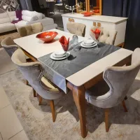 Кухонный стул Seskalar Luis Ткань/ Серый Wood