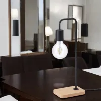 Lampă de masă Ikea Tvarhand Black photo 6